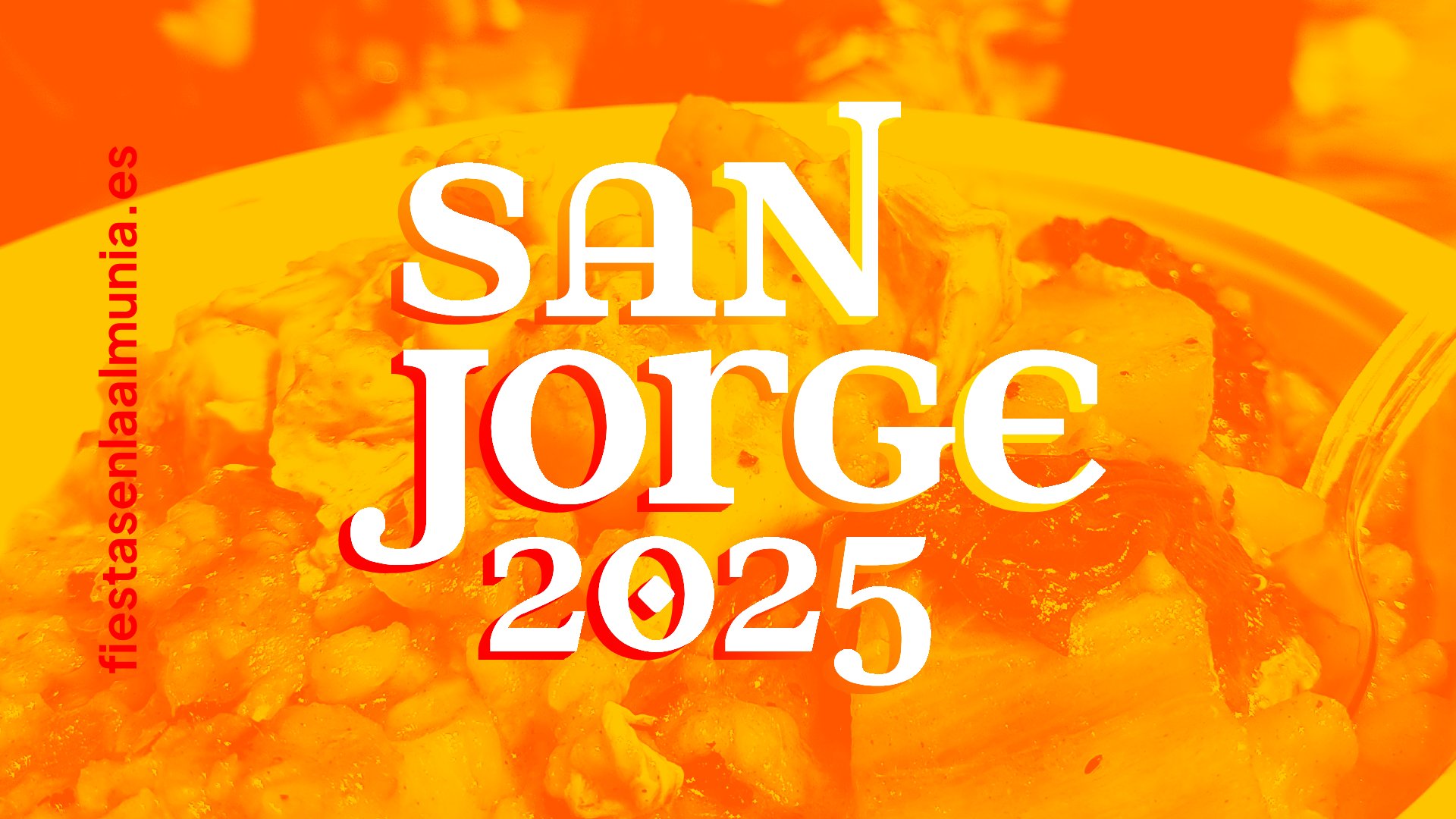 San Jorge 2025 en La Almunia de Doña Godina. Programa completo con verbena, concurso de ranchos, juegos de peñas y mucha fiesta.